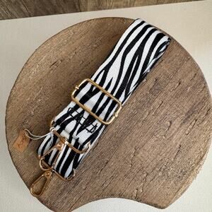 Zebra Crossbody Black White Purse Strap Guitar Strap NEW FAST SHIP PS204